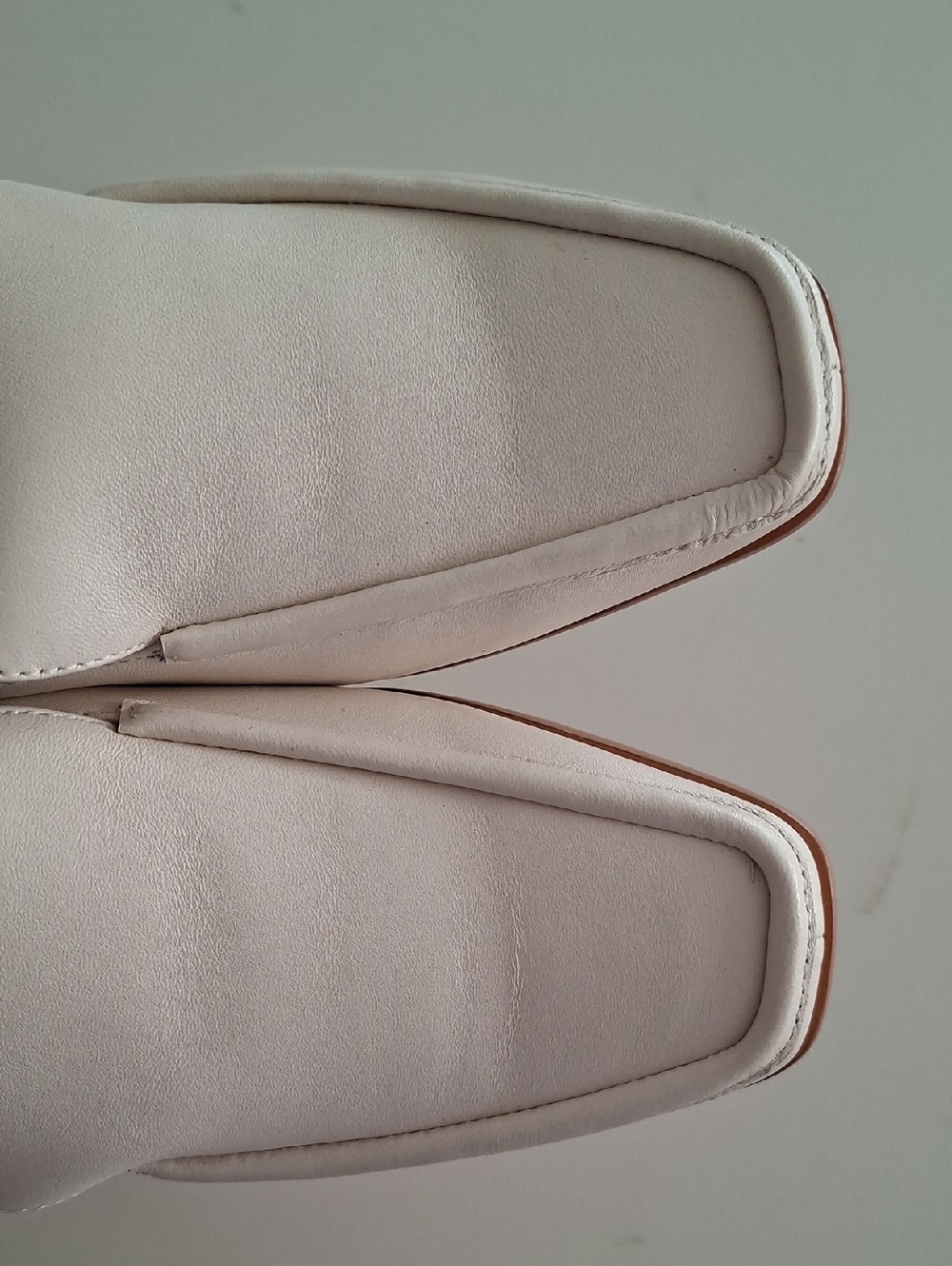 NWOT Bresley Cream/Ivory Leather Sling-back Mules/Loafer Heels (EU 40; US 9) - Picture 3 of 8